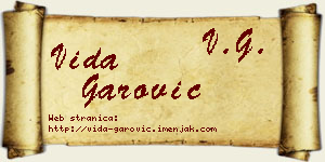 Vida Garović vizit kartica